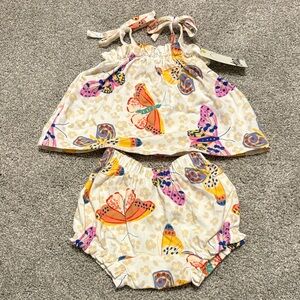 NWT Tea Colorful Butterfly Outfit